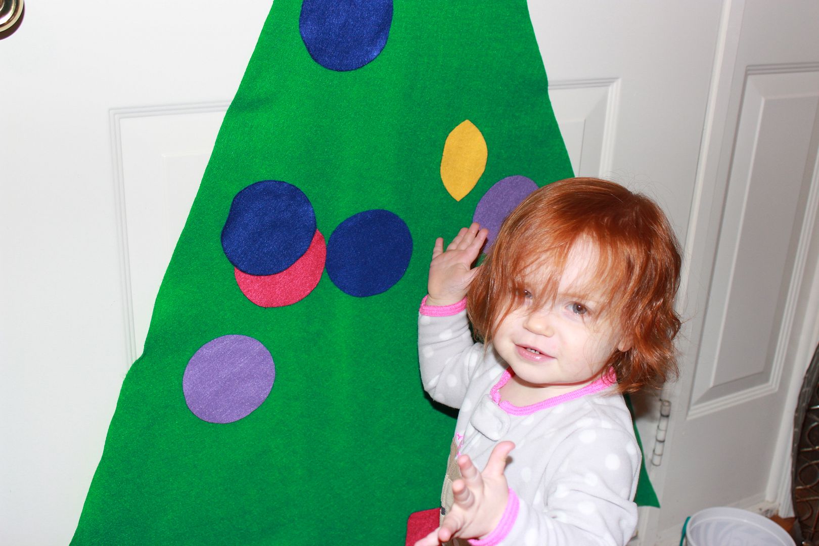 Felt Christmas Tree for the Kiddos Pursuit of Pink